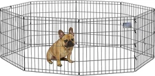 Midwest Homes for Pets Foldable Metal Dog Exercise Pen / Pet Playpen, 24'W X 24'