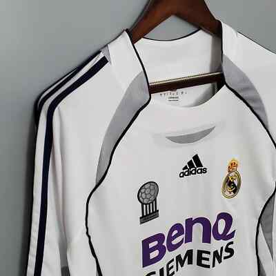 Real Madrid White Size 2XL 2006 2007 Home Jersey Spain | eBay