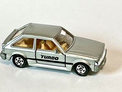  ULTRA RARE  turbo Tomica Mazda Familia 1500XG POCKET CARS Metallic Silver