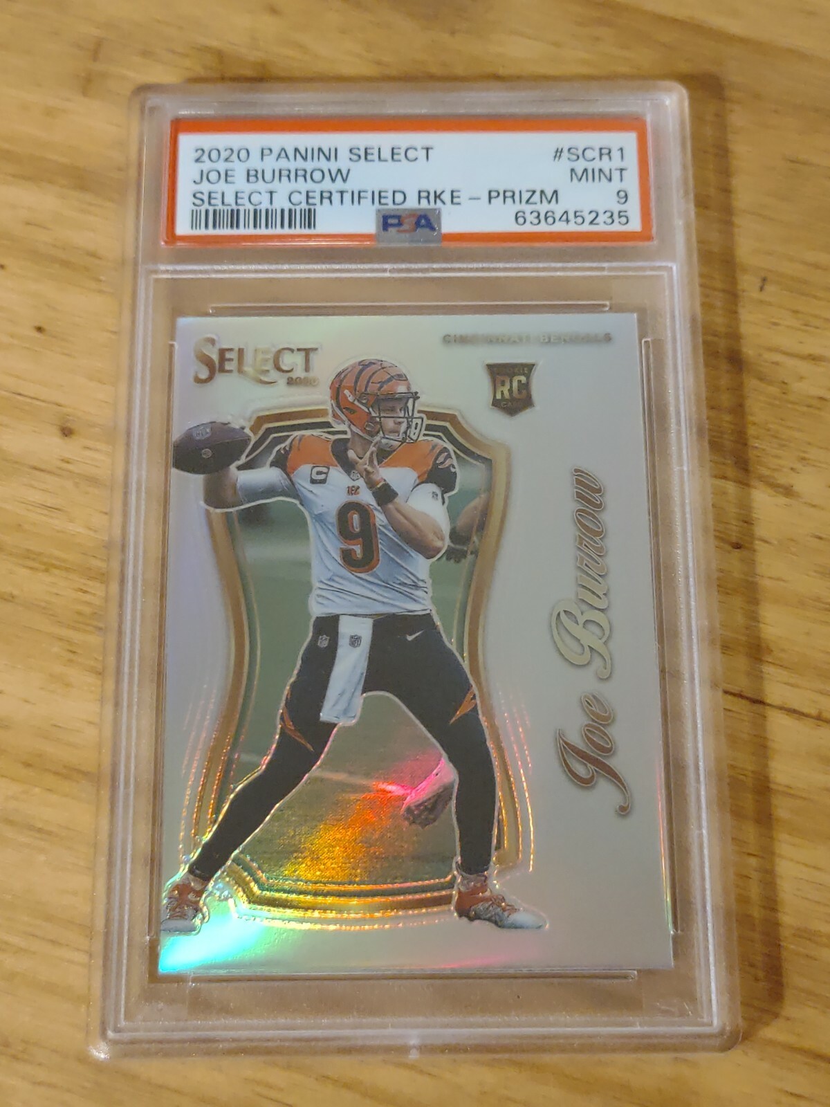 *BRAND NEW* 2020 Select Certified Silver Prizm #SCR-1 Joe Burrow RC PSA 9 MINT