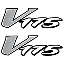 Tracker Marine Boat V 175 Decals 157805 | 9 1/2 Inch Silver (Pair)