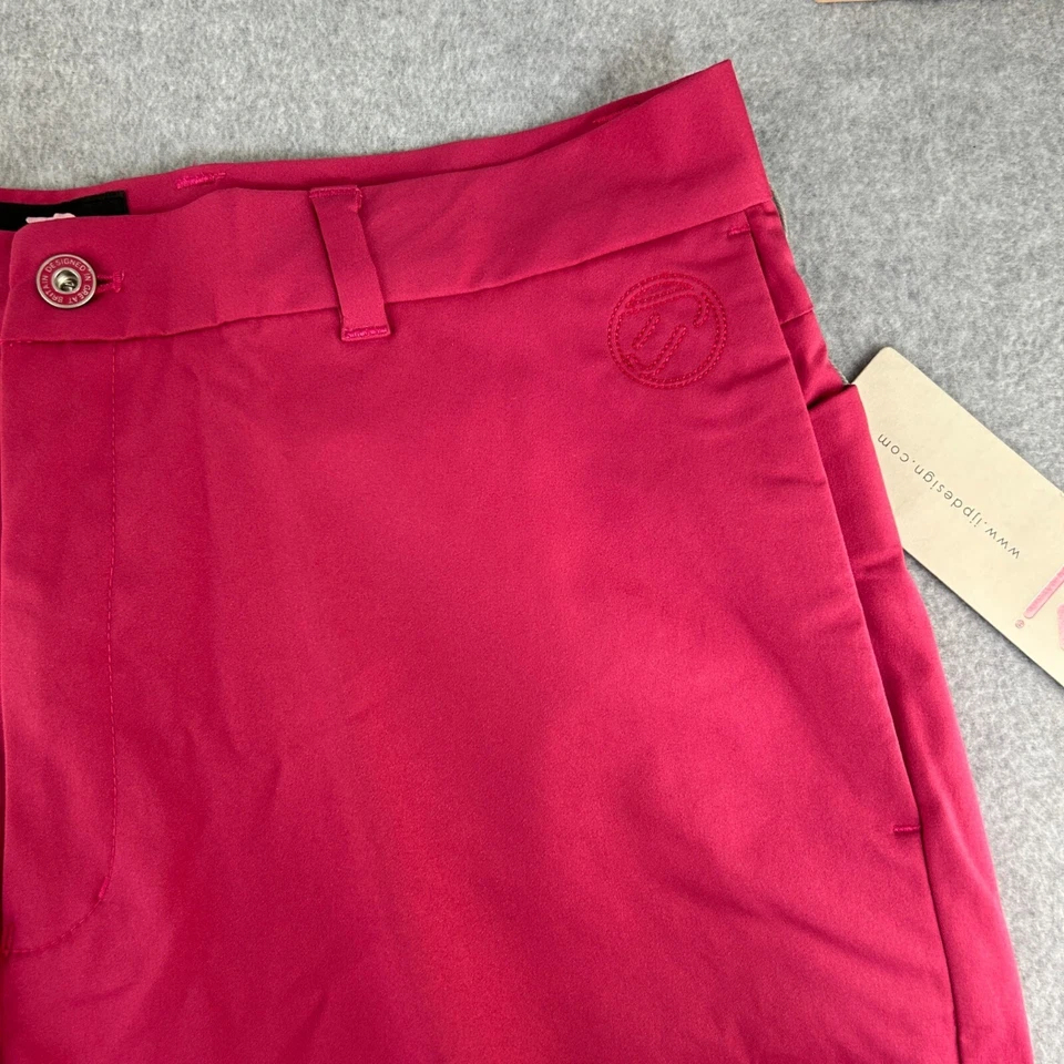 Pantalones Cortos de Golf Ian Poulter IJP Para Hombre Talla 34 Púrpura Rosa Rendimiento Atlético Nuevo con Etiquetas Foto 2 de 4