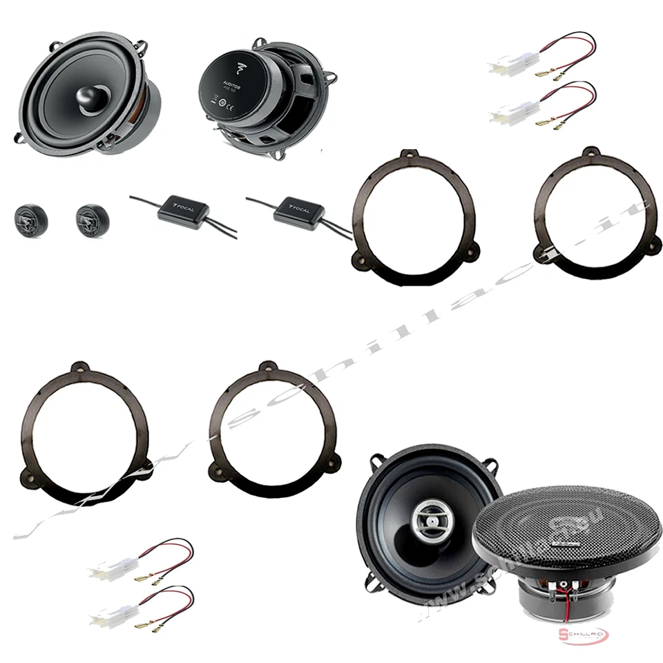 Kit 6 HP enceintes haut-parleurs FOCAL pour Renault Megane 3