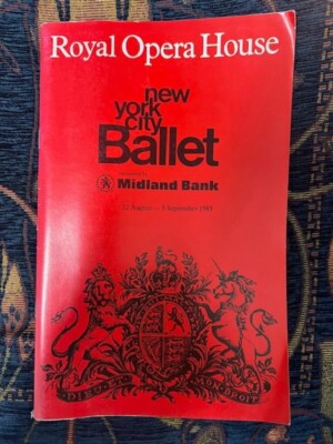 New York City Ballet Royal Opera House Programm 1983