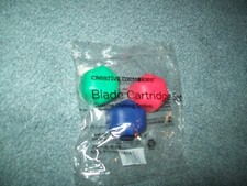 Creative Memories 3 Swivel Blades - Red Green  Blue - Custom Cutting System CCS