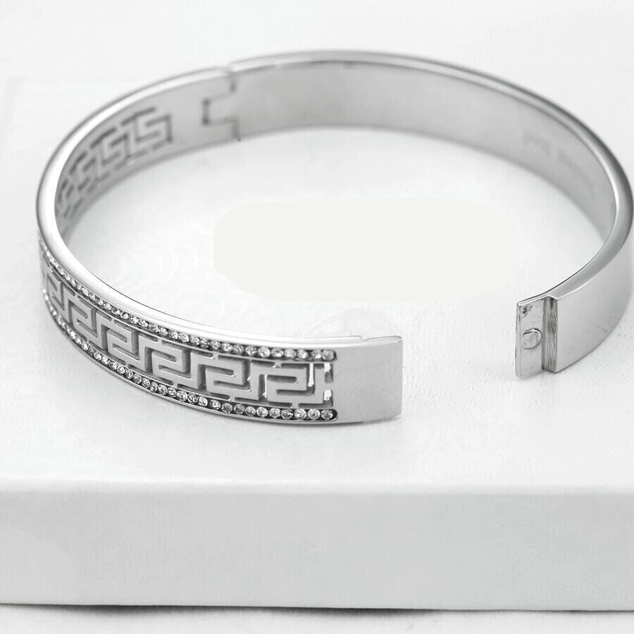 Silver Bracelets High Polish Cuff Bangle Bracelet In Sterling Silver - Foto 8