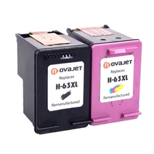 2PK 63XL 63 xl Black Color Ink Cartirdge for HP ENVY 4511 4512 4522 4527,