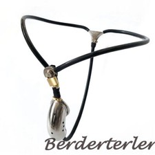 Male Invisible Chastity Belt Steel Cage Adjustable Stainless Steel Pants Device