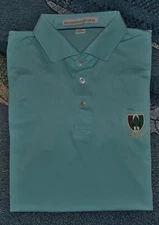 HOLDERNESS & BOURNE TAILORED FIT Polo Shirt PINE VALLEY GOLF CLUB XL Turquoise
