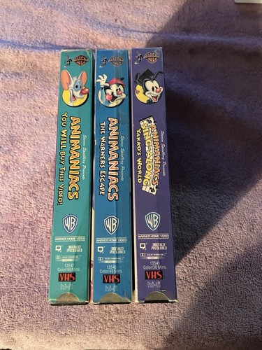 The Animaniacs 3 vhs Lot! Yakko’s World, Warners Escape, You Will Buy This Video - Picture 3 of 4
