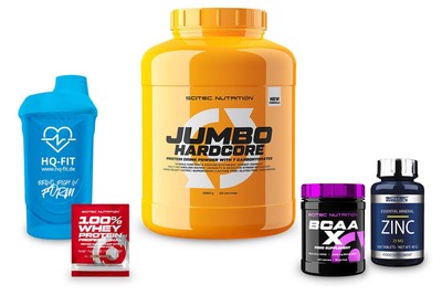 Scitec Jumbo Hardcore 3060 g Dose Weight Gainer Aminosäuren +Bonus +Shaker+Probe