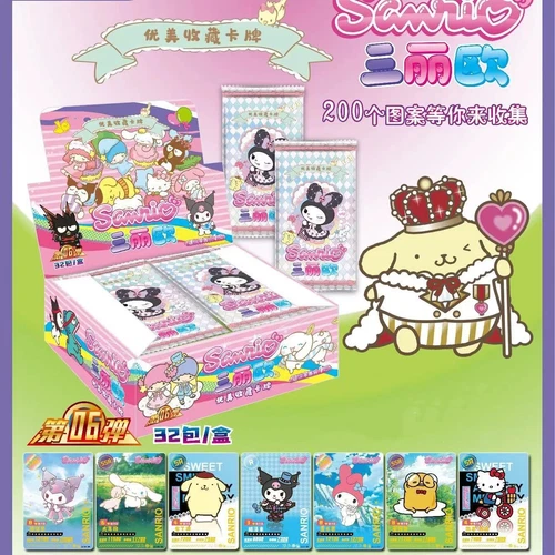 Sanrio Doujin Trading Cards CCG 32 Packs Official Booster Box Hello Kitty US - Bild 3 von 6