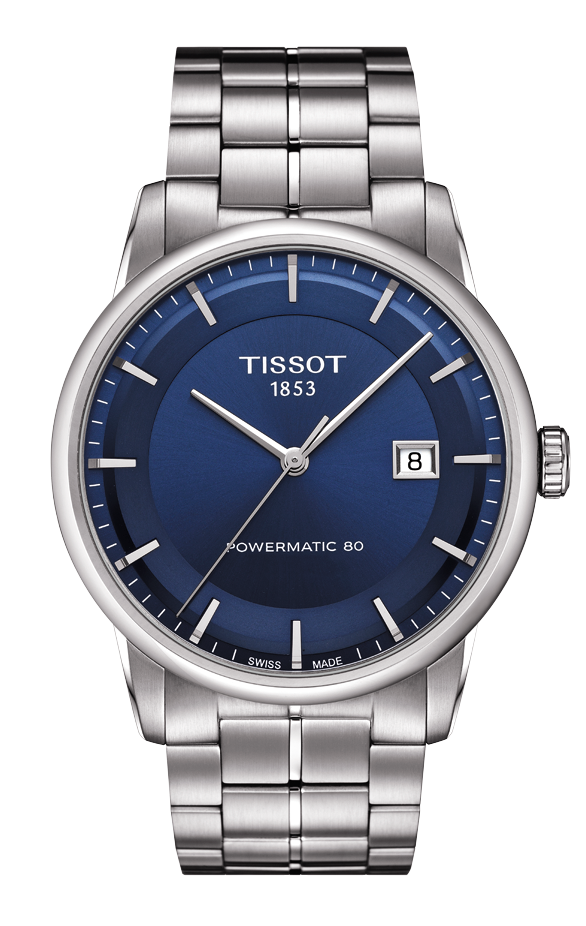 tissot luxury powermatic 80 blue dial