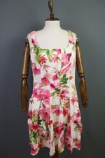 LAUREN RALPH LAUREN Dress Multicolor Floral A-Line Sleeveless Dress Size 12