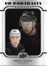 Nikita Gusev #P-82 - 2019-20 Series 2 - UD Portraits Rookies