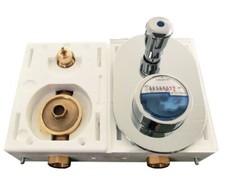 UP-Wasserzähler Montageblock mit Spindelventil ISTA KOAX G2  DVGW geprüft