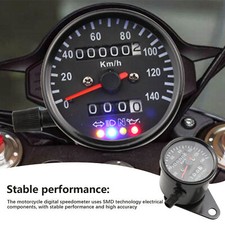 Universal Digital Motorcycle Odometer Speedometer Tachometer Gauge Led Meter