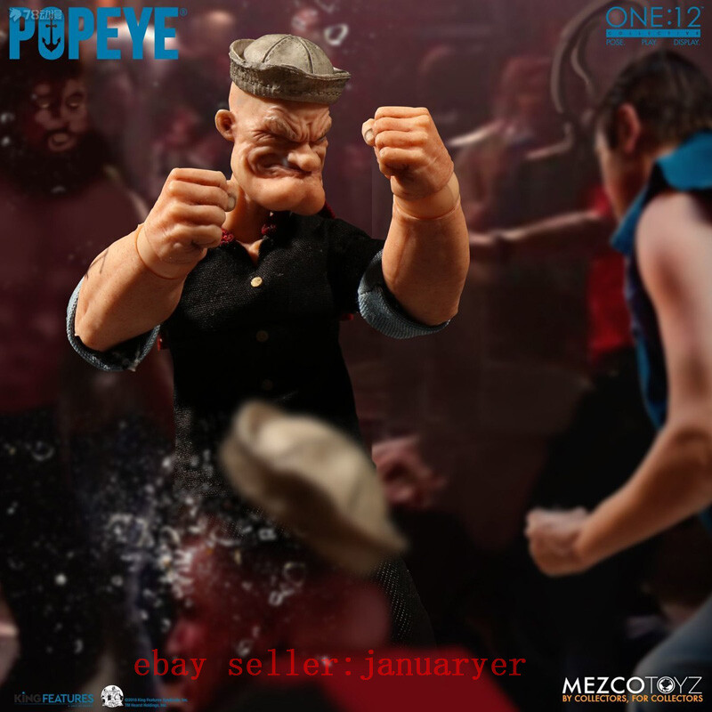 Perfect Mezco Toyz 1/12 Popeye Popie Action Figure Brand New Perfect Mezco Toyz 1/12 Popeye Popie Action Figure Brand New