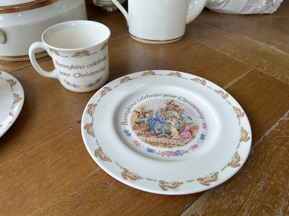 Bunnykins Royal Doulton Christening Mug and inch christening