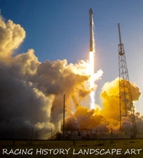 2018 8x10 PHOTO SPACE X ROCKET CAPE KENNEDY FALCON 9 NASA TESS SATELLITE LCS 40 