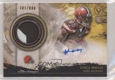 2015 Topps Valor of Honor 301/800 Vince Mayle #SHA-VM Patch Auto Shield rg2