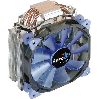 Aerocool Verkho 4 Lite CPU Air Cooler - Aluminum - (TDP) up to 125W - Blue LED -