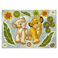 Disney Deco-Sticker Simba Und Nala 50 X 70 Cm Wandaufkleber Komar