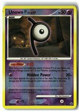 2008 Unown [P] ⭐️ 33/100 Reverse Holo Rare Majestic Dawn Pokemon LP