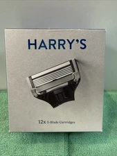 NEW Harry's 5 Blade 12 Cartridges Box Razor Blades, SEALED