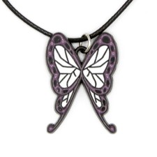 New Shinobu Kocho's Butterfly DEMON SLAYER 1.5 inch Necklace Kimetsu no Yaiba