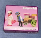 VINTAGE  PLAYMOBIL  5503  HOTEL ROYAL  CARTER  AND GUEST  C. 1989  SEALED