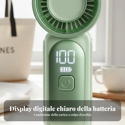 Mini Ventilatore Turbo Ricaricabile Motore Brushless Soffiatore D'aria - Bild 1 von 4