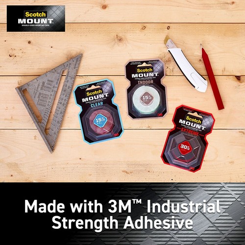 Nastro di montaggio 3M Extreme 1" x 60" nero 414P - Foto 6 di 9