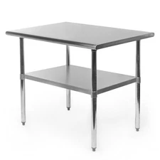 Commercial Stainless Steel Kitchen Food Prep Work Table - 24" x 36"