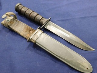 A WWII US Navy Mk2 Fighting Knife Ka Bar USN Mark 2 Sailor Pilot Deck