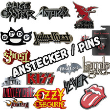 Rock & Metal Pins / Anstecker ideal für dein...