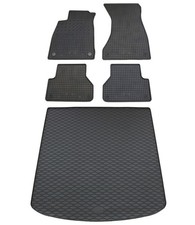 Gummi Fußmatten Kofferraumwanne für Audi A4 B9 Limo 2015- im Set Gummimatten