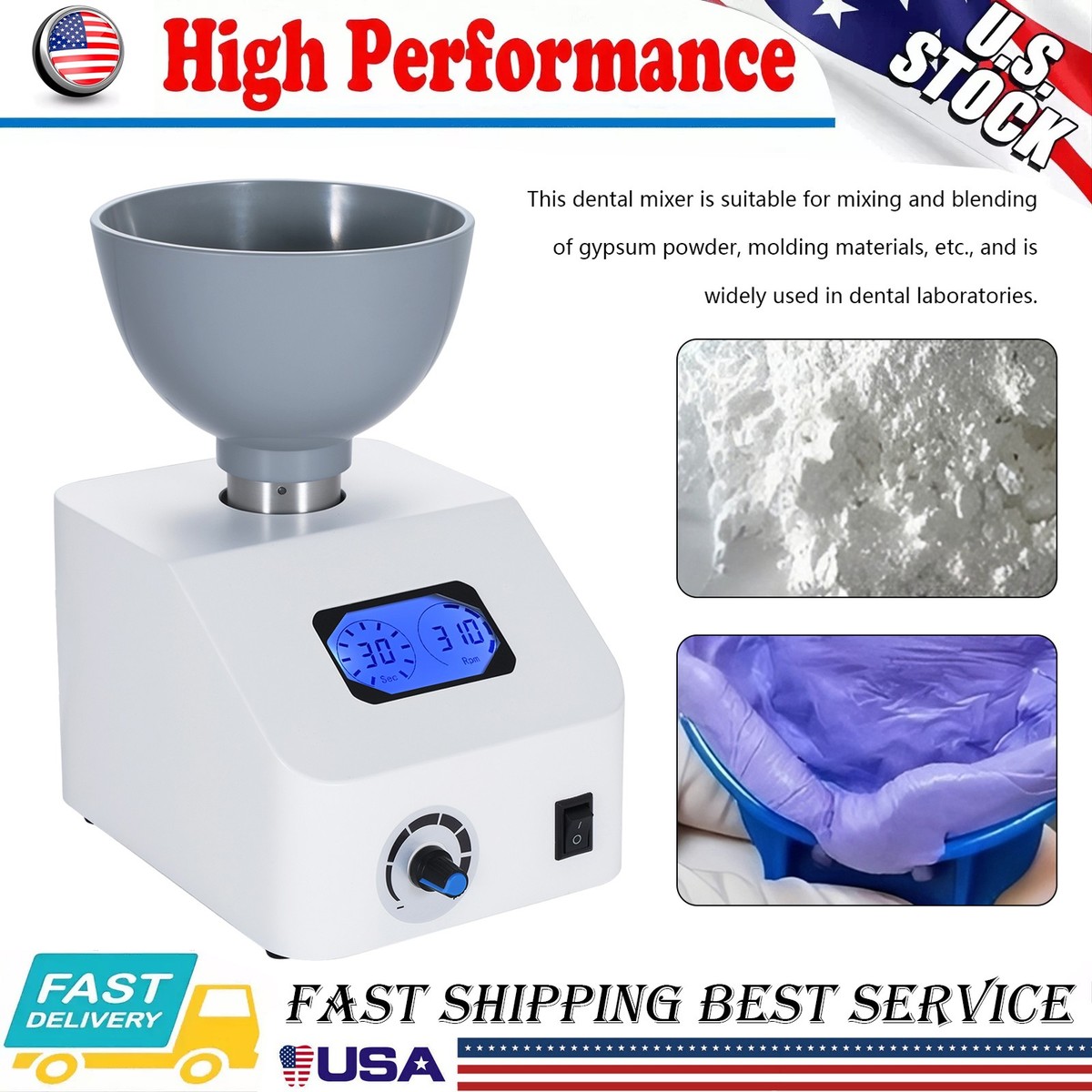 Dental Lab Alginate Mixer with Bowl | eBay