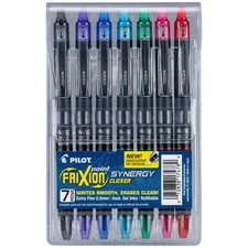 Pilot FriXion Synergy Clicker Erasable Refillable Retractable Gel Ink Pens 0.5mm