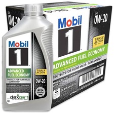 6 Pack Mobil 1 SAE 0W-20 Advanced Full Synthetic Motor Oil 1 QT