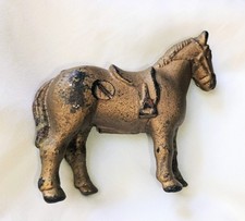 Petit banc à chevaux VINTAGE ? Laiton, ANCIEN, original, rare