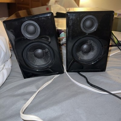 Audioengine A2+ Black Wired Desktop Speakers A2 Plus w/ Power Supply
