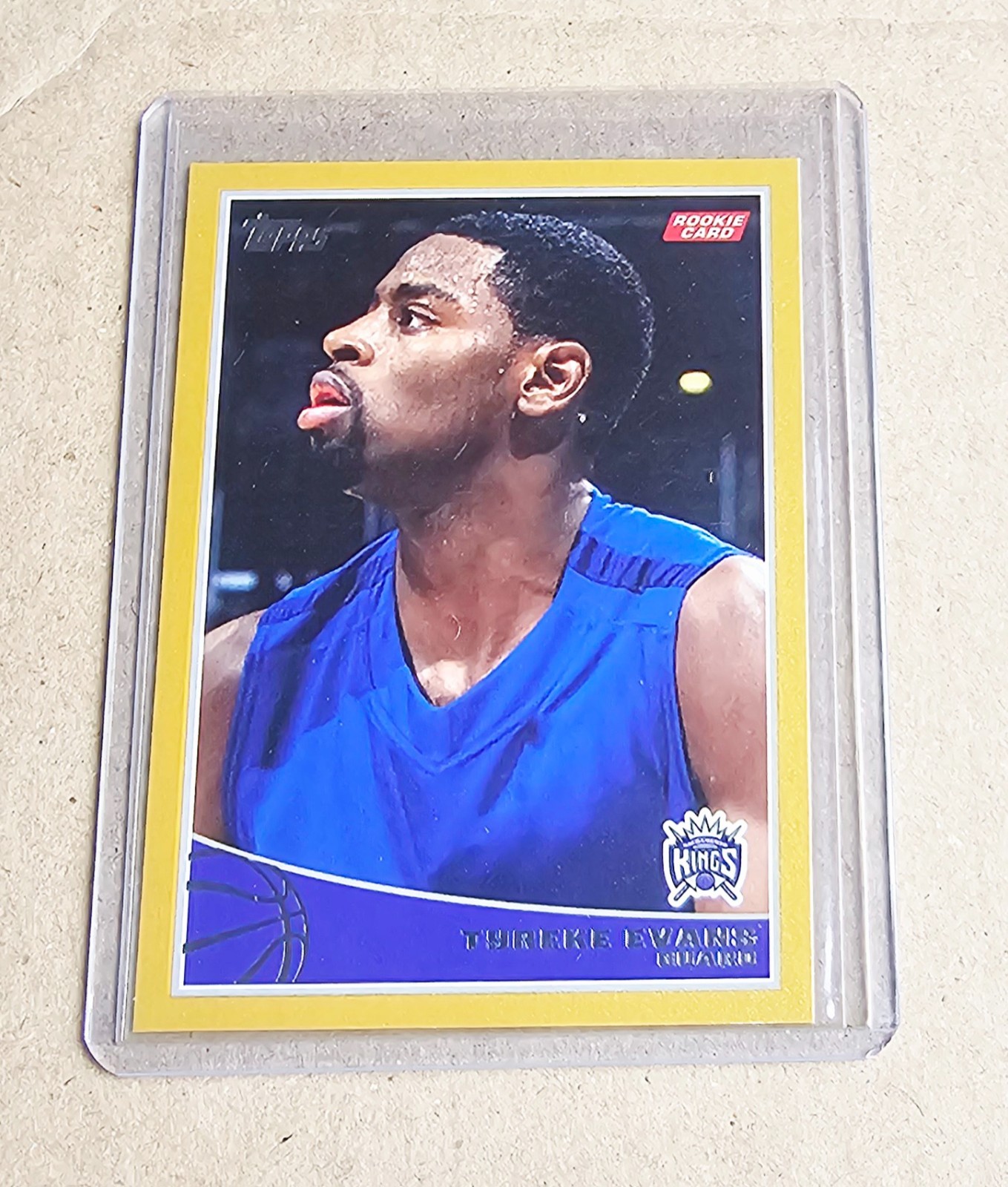 2009/10 TOPPS TYREKE EVANS ROOKIE GOLD PARALLEL RARE SP #/2009