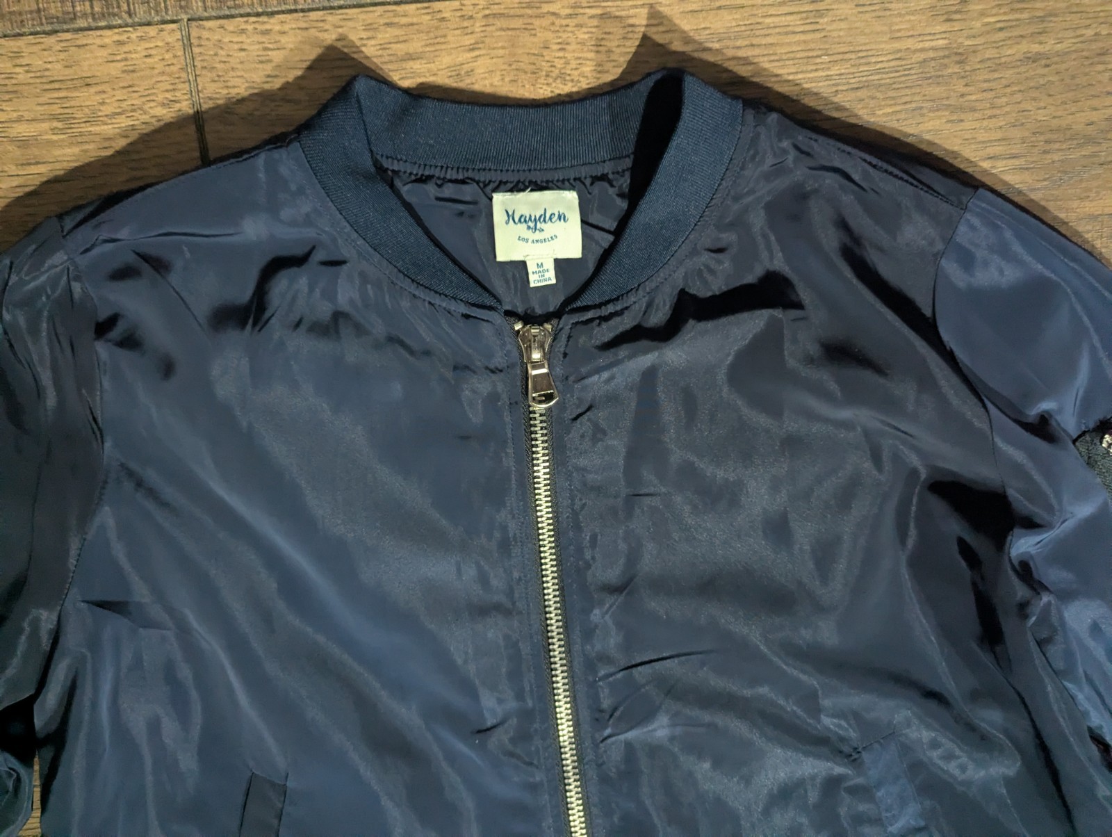 Hayden LA Navy Blue Softshell Jacket Burgundy Bac… - image 3