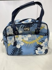 Borsa vintage ROXY/QUIKSILVER viaggio weekend borsa tote bagaglio floreale blu