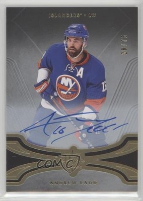 2016-17 Upper Deck Ultimate Collection Gold Auto 28/75 Andrew Ladd #9 Auto 1ci