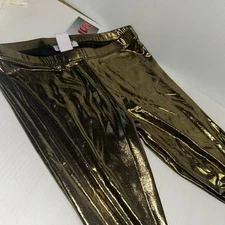 TAG 1080 Spandex Sheer Gold Shimmer Stretch Pants/218e