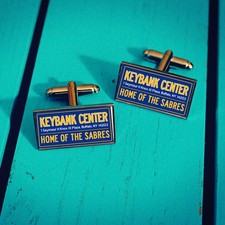 Buffalo Sabres Ice Hockey Arena Cufflinks. Stadium. Gift for him.
