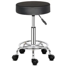 Round Stool Ha Ha Feet Rotation Bar Stool Black