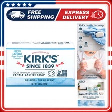 Kirk's Castile Bar Soap Original Scent 2 Pack 8 oz